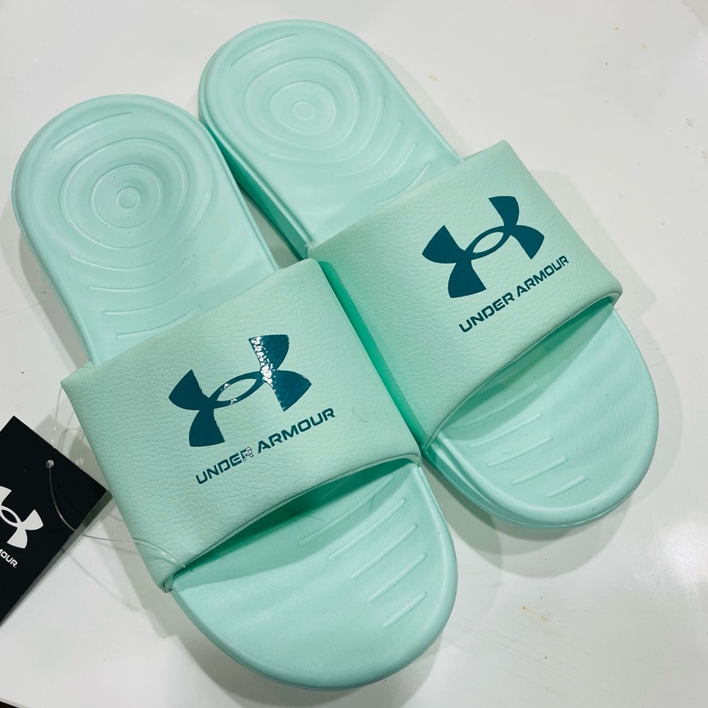 Under Armour Women’s Shoe Size 9 Under Armour Ansa Fix Teal Slides